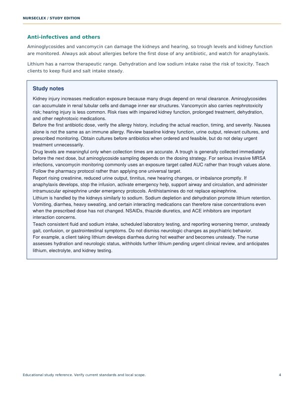 The 101 Must-Know NCLEX Medications Index - Page 4